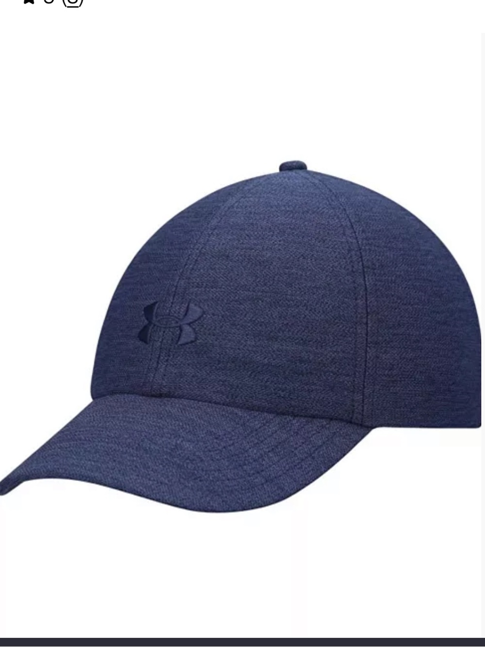 Under Armour Women's Navy Play Up Logo Performance Adjustable Hat, One Size
